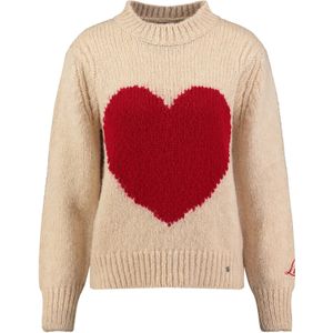 Key Largo Trui 'Feeling'  beige / rood