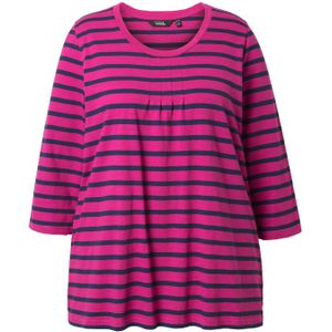 Ulla Popken Shirt  donkerblauw / pink