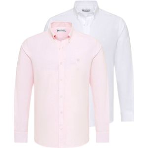 Dandalo Overhemd  pink / wit