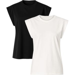 C&City Shirt  zwart / wit