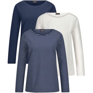 Goldner Shirt  marine / wit