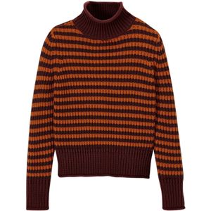 MADELEINE Trui  oranje / donkerrood