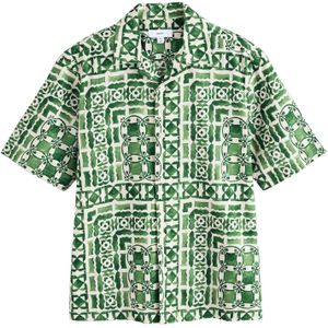 Next Overhemd  groen / zwart / wit