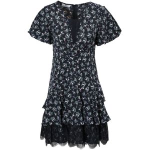 Influencer Jurk  zwart / wit