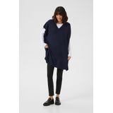 Kaffe - Gebreide Poncho - Blauw - Midnight Marine