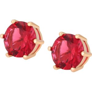 faina Oorbellen  rose-goud / rood