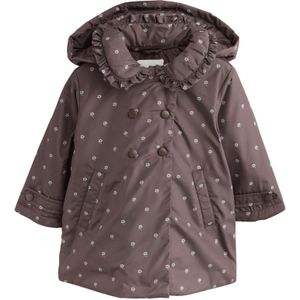 Next Mantel  chocoladebruin / wit