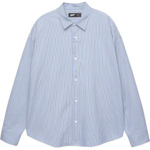 Pull&Bear Overhemd  lichtblauw / zwart / wit