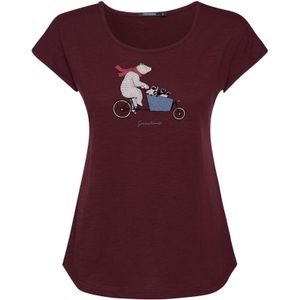 GREENBOMB Shirt 'Bike Cargo Bear'  gemengde kleuren / rood