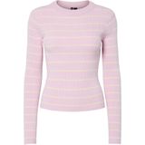 PIECES Trui  geel / orchidee