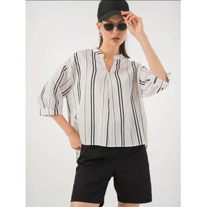 Bigdart Blouse  ecru / zwart