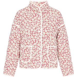 swirly Tussenjas  geel / rood / wit