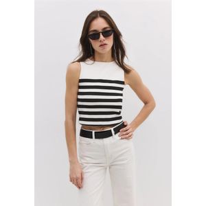 No Matter What Top 'Body & Bluz'  zwart / natuurwit