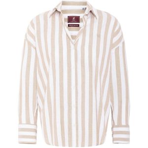 Williot Blouse  camel / wit