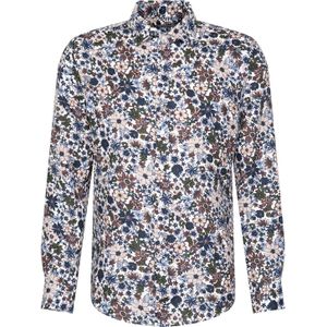 SEIDENSTICKER Overhemd  beige / navy / lichtblauw / groen