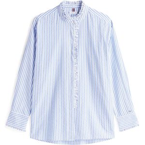 TOMMY HILFIGER Blouse  lichtblauw / wit