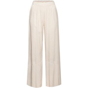 Pyjama - Beige/Wit - All-over Print - Elastische Band