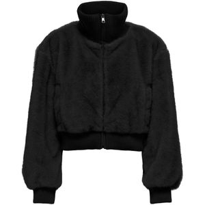 Onlwicki - Jas - Hoge Hals - Lange Mouwen - Geribde Mouwuiteinden - Ritssluiting