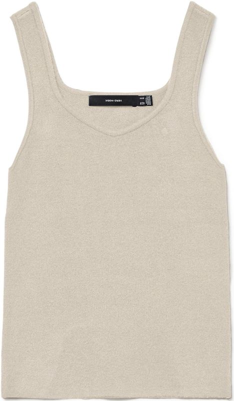 Gebreide Pullover - Mouwloos - Regular Fit - Vierkante Hals