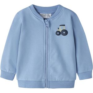 NAME IT Sweatvest 'NBMVONNE'  marine / royal blue/koningsblauw / grijs