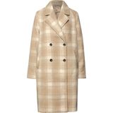 Street One Dames Geruite reversjas in Beige, in size: 34