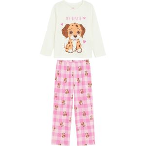 Cool Club Nachtkledij  bruin / lichtbruin / pitaja roze / wit