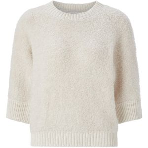 Rich & Royal - Trui - Eierschaal - Knitwear - Driekwart Mouw