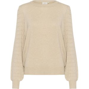 Kaffe - Kananna Pullover - Gebreid - Feather Gray Melange - 80% Viscose, 20% Nylon