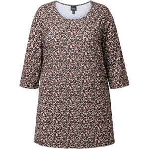 Ulla Popken Shirt  beige / bruin / zwart