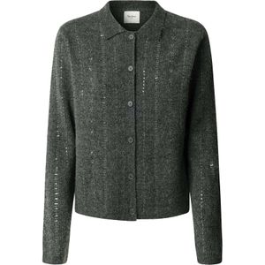 Pepe Jeans Gebreid vest 'ELAINE'  grijs
