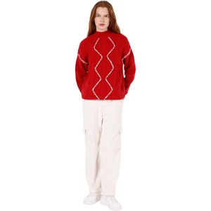 Colin's Trui  rood / wit