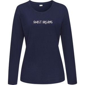 s.Oliver Slaapshirt  donkerblauw / wit