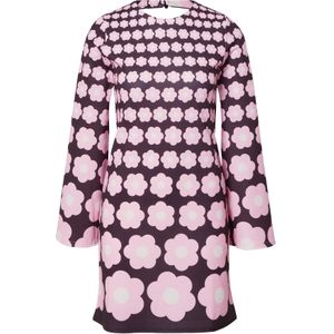 Warehouse Jurk  rosa / zwart / wit