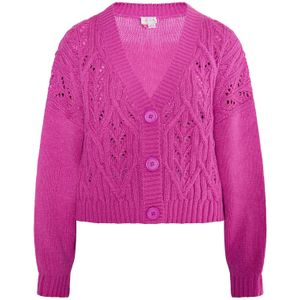 IZIA Gebreid vest 'Eyota'  pink