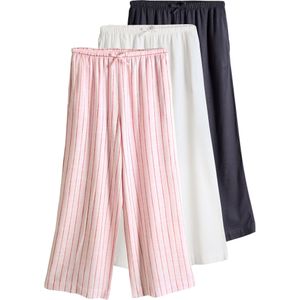 The Set Broek  rosa / pitaja roze / zwart / wit