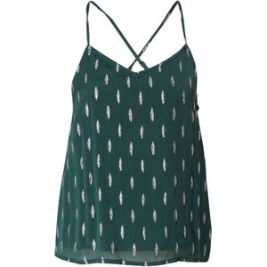 ABOUT YOU Top 'Fee'  donkergroen / zilver