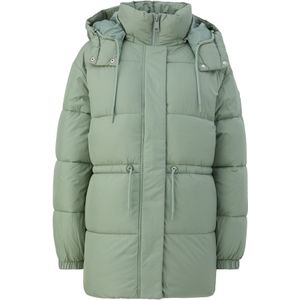 s.Oliver - Gewatteerde Jas - Mintgroen - Met Afneembare Capuchon
