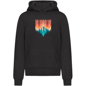 F4NT4STIC Sweatshirt 'Berg Sonnenuntergang'  beige / petrol / oranje / zwart