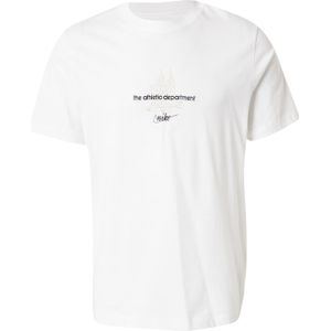 Nike - Sportswear Shirt - Zwart/Wit - Kwartmouw - Normale Pasvorm