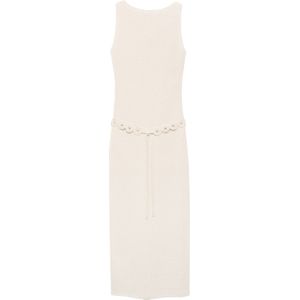 MANGO Gebreide jurk 'KING'  beige