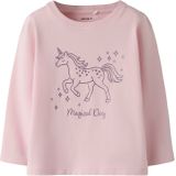 NAME IT Shirt 'NMFSOLA'  donkerlila / rosa