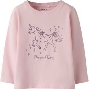 NAME IT Shirt 'NMFSOLA'  donkerlila / rosa