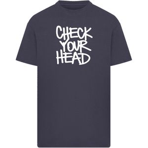 F4NT4STIC Shirt 'The Beastie Boys Check Your Head'  donkerblauw / wit