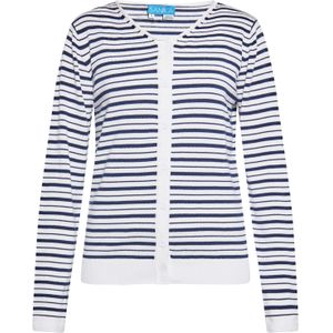 SANIKA Gebreid vest  marine / wit