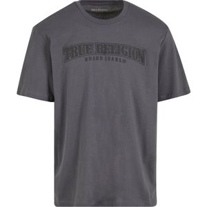True Religion Shirt 'Nu Brush'  grafiet / zwart