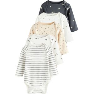 Next Rompertje/body  navy / poederroze / zwart / wit