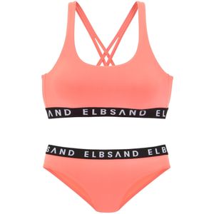 Elbsand Bikini  koraal / zwart / wit