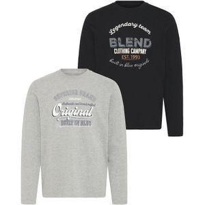 BLEND Sweatshirt ' BHBenap 2 PACK '  zwart