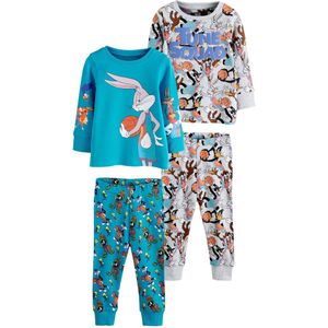 Next Nachtkledij  cyaan blauw / grijs gemêleerd / oranje / zwart