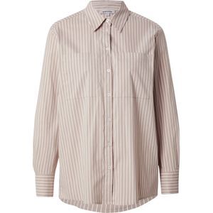 MORE & MORE Blouse  cappuccino / wit